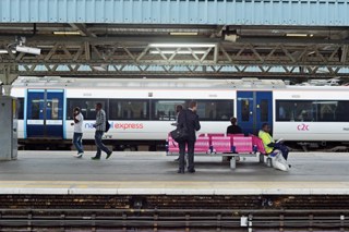 Passengers at Barking railway station