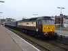 Direct Rail Services 47790 Galloway Princess at Lowestoft on January 9, with the 1548 to Norwich. RICHARD CLINNICK.