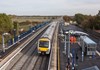 Chiltern Railways 168219 at Islip on October 25, with the 0935 London Marylebone-Oxford Parkway.