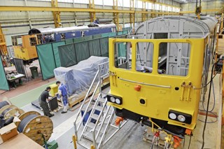 First GB Railfreight rebuilt '73/9' on test at Loughborough
