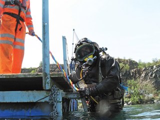 Dive supervisor and dive examiner - Mark Musgrave