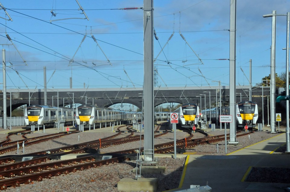 From left to right: 700116, 700111, 700128 and 700125 at Peterborough Spittal Sidings on November 5. JOHN RUDD.