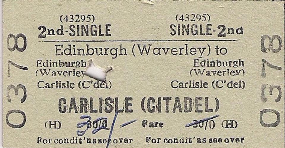 The kind of ticket that could once again take you through the Borders…? ALAMY.