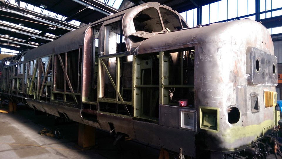 DRS 37424 at Railway Vehicle Engineering Limited's Derby facility. RVEL.