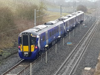 385011 on test at Newton Aycliffe. JAMES GARTHWAITE.