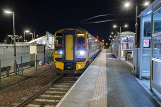 ScotRail Class 158 unit at Tweedbank. ALAMY.