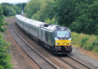68010 Chiltern Railways Hatton Bank 19-08-15