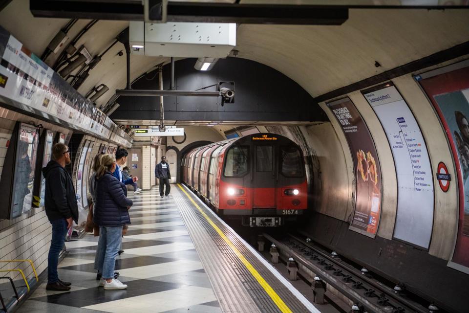 Full devolution of rail could see more integrated transport, similar to that of Transport for London, with rail, trams, buses and metro systems consolidated under an individual region's control. A Northern Line train approaches Waterloo station on June 1 2022. JACK BOSKETT.
