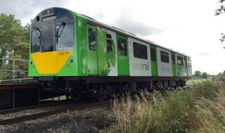 Vivarail’s first rebuilt D-Train close to main line run