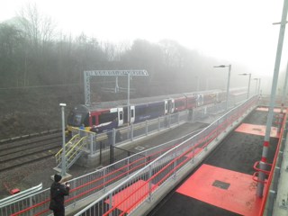 333013 at Apperley Bridge with the 0831 Leeds-Bradford Forster Square. MIKE HADDON.