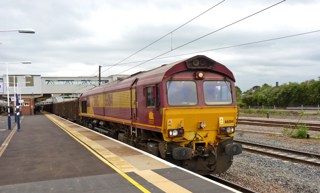 DB 66014 at Peterborough. RICHARD CLINNICK.