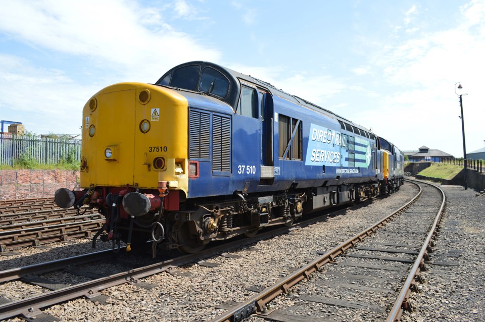 DRS 37510 at Barrow Hill on July 10 2015. RICHARD CLINNICK.