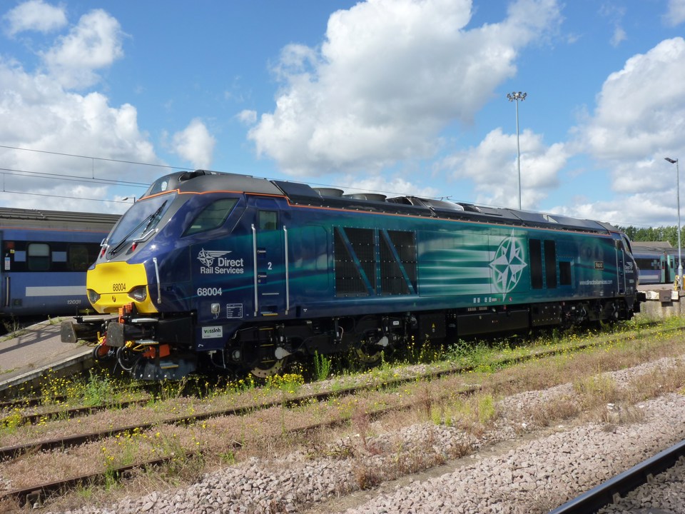 DRS 68004 at Norwich on August 9 2014. RICHARD CLINNICK.