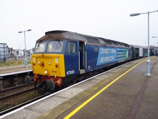 47828 at Great Yarmouth on November 28 2014. RICHARD CLINNICK.