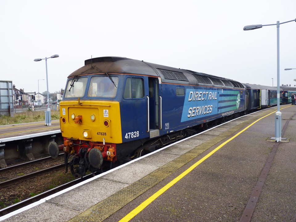 47828 at Great Yarmouth on November 28 2014. RICHARD CLINNICK.
