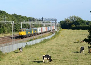 Freightliner Class 86/6s on the West Coast Main Line. PAUL SENIOR.