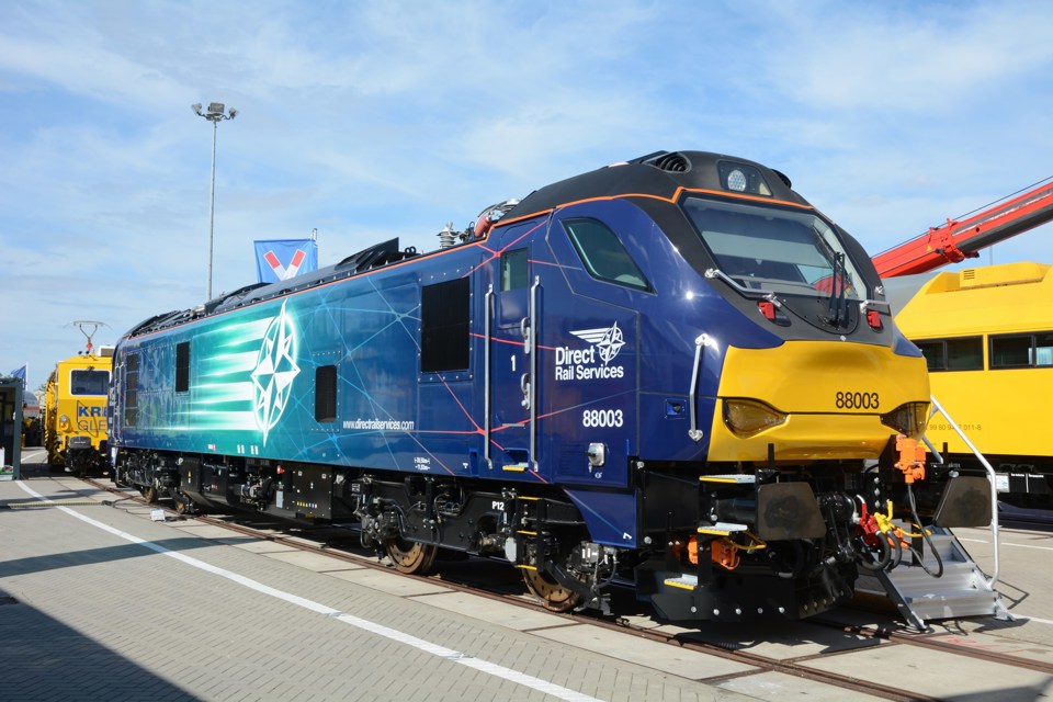 DRS 88003 on display at Innotrans on September 20. TONY STREETER.