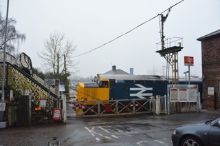 DRS 37407 leaves Brundall on February 19, with the 0836 Norwich-Great Yarmouth. STEVE POTTER.