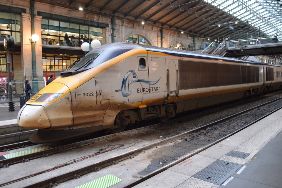 Eurostar 373022 at Paris Gare Du Nord on June 3. RICHARD CLINNICK.