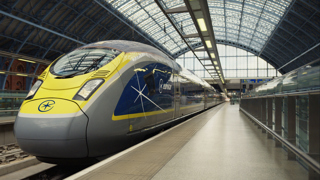A Eurostar Class 374 (e320) train at London St Pancras. EUROSTAR.