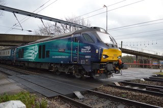 DRS 68001 near Norwich. RICHARD CLINNICK.