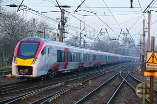 First of Greater Anglia’s new 12-car EMUs arrives at Norwich 