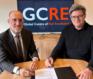 Left Julen Barrutia, CAF Commercial Director and Right Simon Jones GCRE Ltd Chief Executive