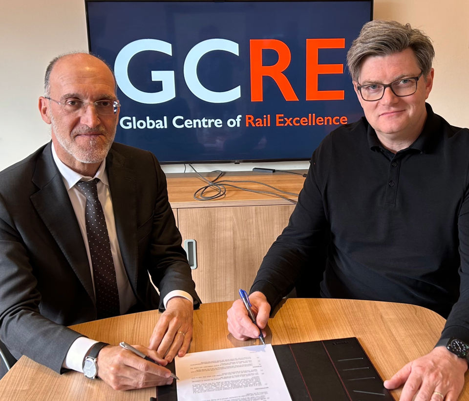 Left Julen Barrutia, CAF Commercial Director and Right Simon Jones GCRE Ltd Chief Executive