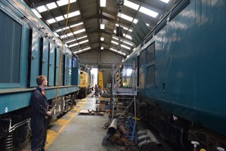 By joining forces, the RSG and RDG want to encourage the supply chain. One supplier to operators is Harry Needle Railroad Company. This is inside HNRC's Barrow Hill workshops on July 10 2015. RICHARD CLINNICK.