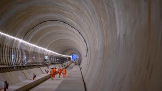 HS2’s Long Itchington Wood Tunnel in Warwickshire is the first deep tunnel on the high-speed route to complete its civil engineering phase. More of HS2 runs through tunnels to satisfy objectors. HS2 LTD.