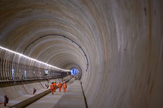 Construction of mile-long HS2 tunnel is completed ahead of rail systems installation