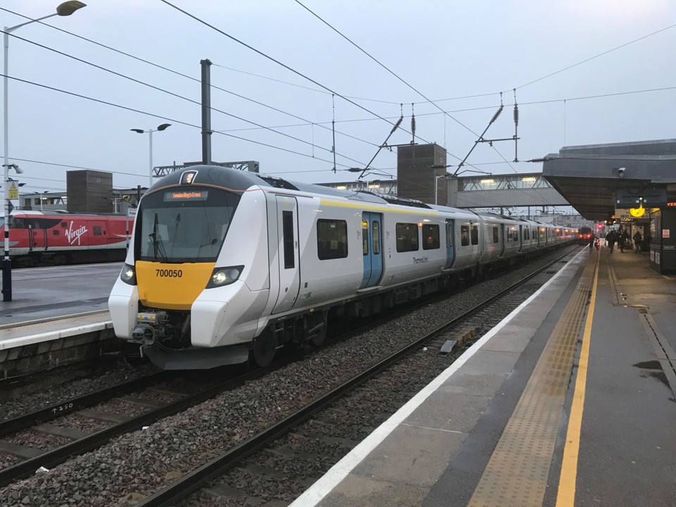 GTR 700050 at Peterborough on February 19, with the 0726 to London King's Cross. RICHARD CLINNICK.