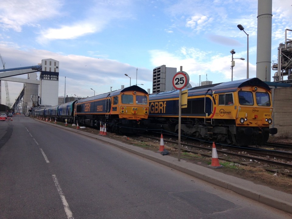GBRf 59003 Yeoman Highlander at Port of Tyne on October 26. GBRF.