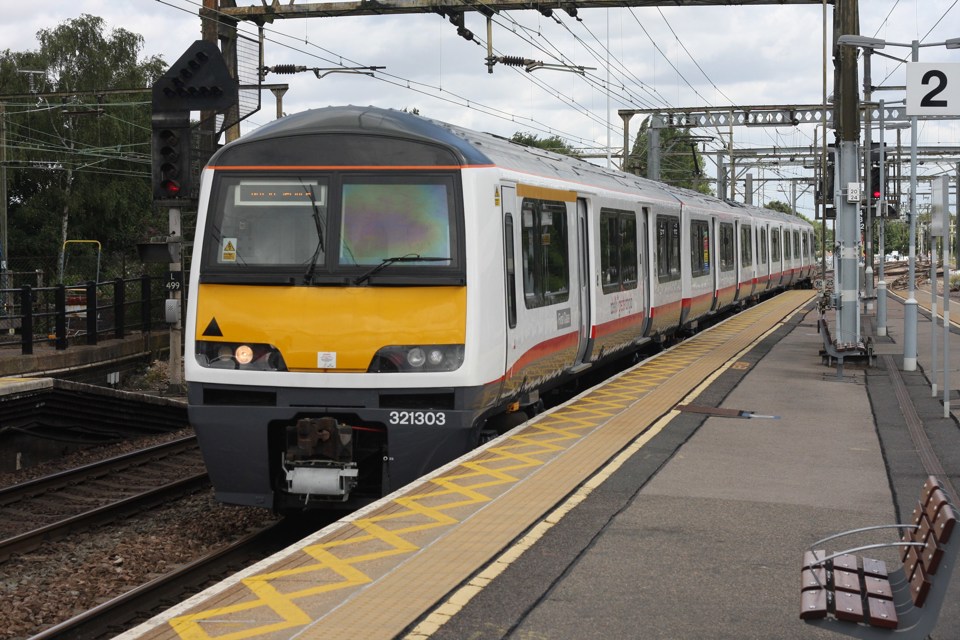 The second Renatus Class 321 was launched on December 16 at Liverpool Street. The first to be treated, 321303, is being fitted with new traction packages. EVERSHOLT RAIL.
