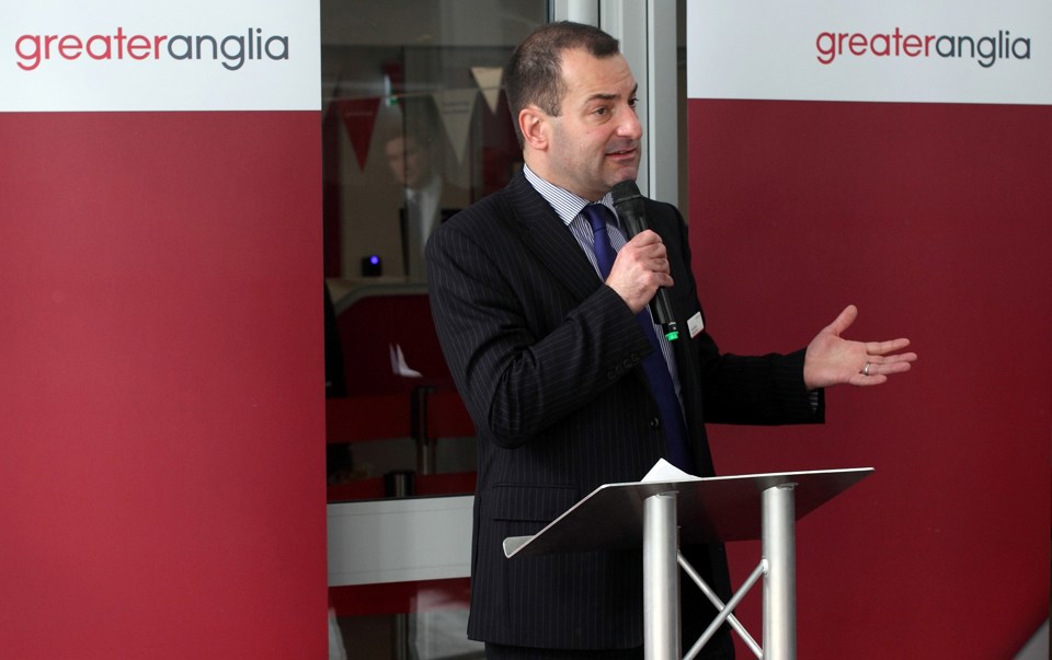 Greater Anglia Managing Director Jamie Burles. ANTONY GUPPY.