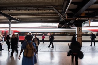 Passengers at York on July 25. JACK BOSKETT.
