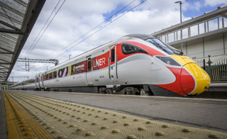 LNER's 801224 at Bradford Forster Square's new Platform 0. LNER.