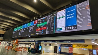Network Rail to switch on Euston station’s big screen for passenger updates