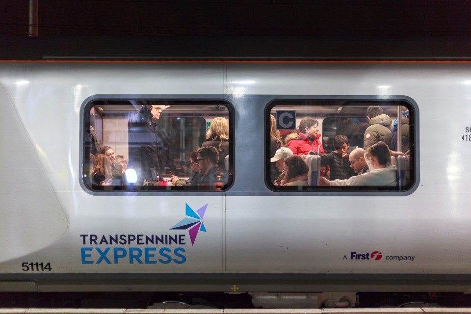 TransPennine Express carriage, November 2022. ALAMY.