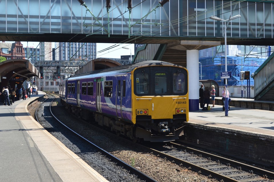 Northern Class 150 at Manchester Oxford Road