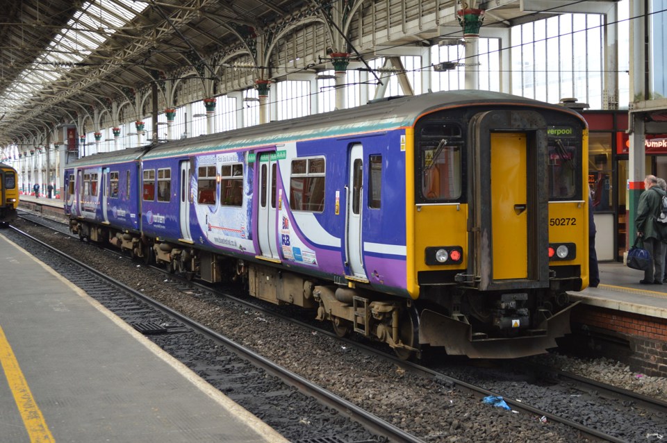 Northern 150272 at Preston on July 20. RICHARD CLINNICK.