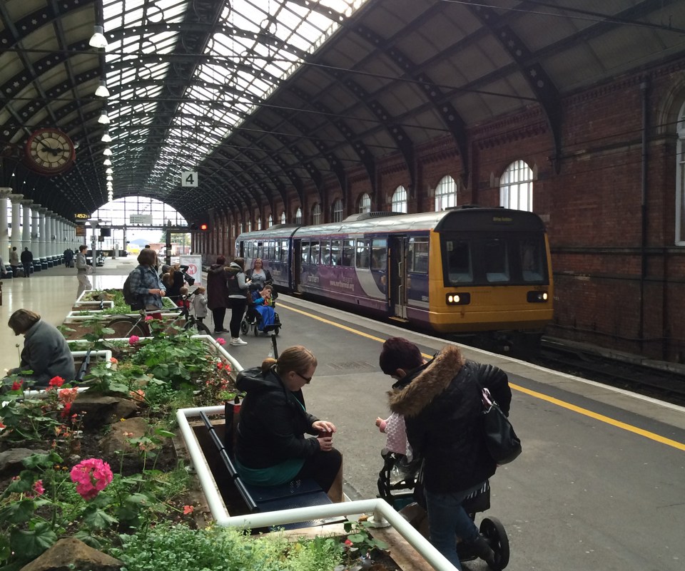 A Northern Rail Class 142 at Darlington. PETER FOSTER.