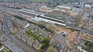 Oxford station showing progress on the Botley Road project on January 12. CHRIS HOWE