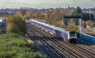 On December 1, former Great Western Railway 43146 and 43143 pass Washwood Heath with a St Philips Marsh-Ely stock move. The Mk 3s were moving for store (although two will move north to Inverness for training), while the power cars then went to Brush Traction, Loughborough for overhaul before starting a new career with ScotRail next year. TERRY CALLAGHAN.