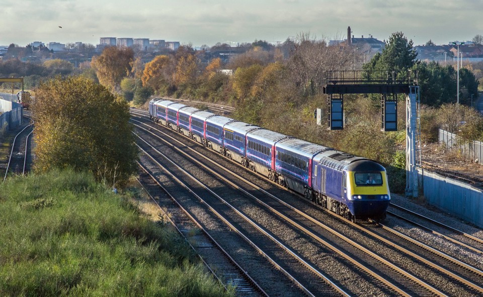 On December 1, former Great Western Railway 43146 and 43143 pass Washwood Heath with a St Philips Marsh-Ely stock move. The Mk 3s were moving for store (although two will move north to Inverness for training), while the power cars then went to Brush Traction, Loughborough for overhaul before starting a new career with ScotRail next year. TERRY CALLAGHAN.