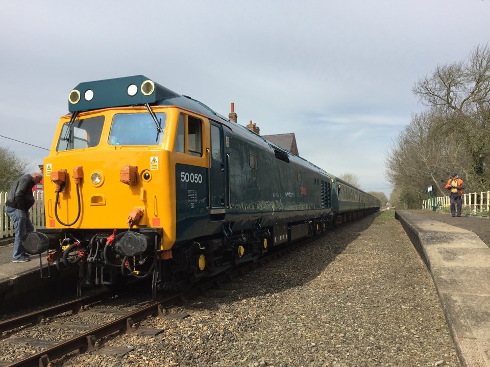 50050 Fearless at Hardingham on April 1. RICHARD CLINNICK.