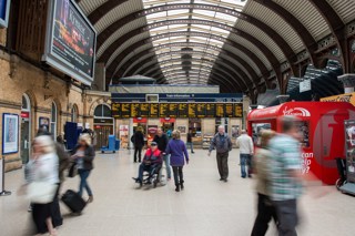 Passengers at York on May 10. JACK BOSKETT.