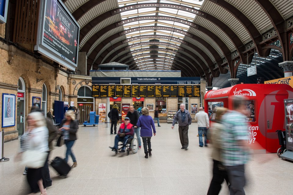 Passengers at York on May 10. JACK BOSKETT.