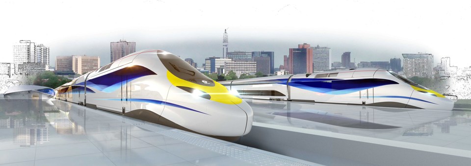 An artist's impression of Alstom's Very High Speed Train. ALSTOM.
