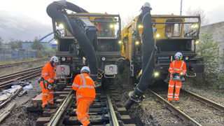 Huge ‘vacuum cleaners’ cut ballast replacement time